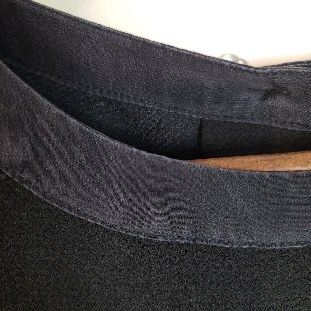 Madewell Silk Neck Black Blouse XS - Picture 3 of 5